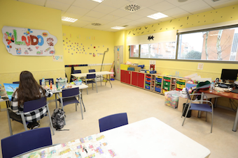 La ludoteca de Boadilla, nuevo espacio de acogida para niños refugiados ucranianos 