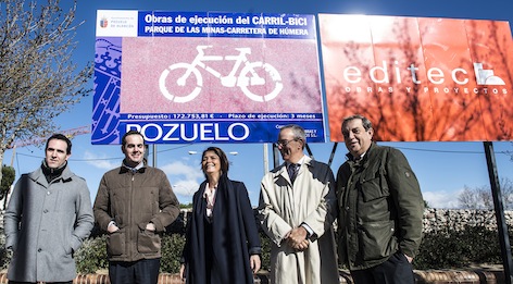 El carril bici de Pozuelo crecerá otros 2,5 kilómetros