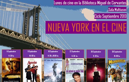 La biblioteca Miguel de Cervantes muestra ‘Nueva York en el cine’