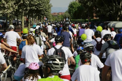 Record de participación en el ‘Día de la bici’