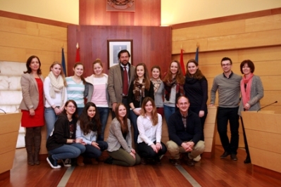 Alumnos alemanes visitan el Ayuntamiento de Las Rozas
