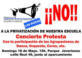 Concierto en defensa de la Escuela Municipal de Música y Danza de Las Rozas