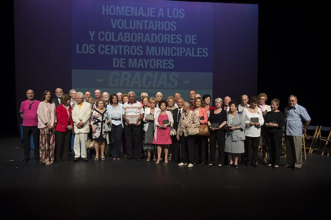 Homenaje a los voluntarios de los centros de mayores de Pozuelo