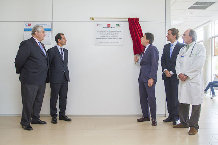 El presidente de la Comunidad de Madrid inaugura el centro de salud `Infante Don Luis de Borbón´