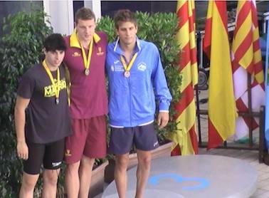 El nadador Luis García sube al pódium en el Campeonato de España Open de Verano