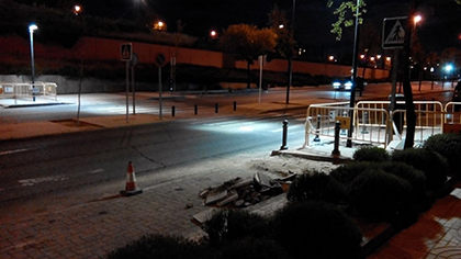 El Ayuntamiento de Las Rozas iluminará los pasos de peatones con menos visibilidad