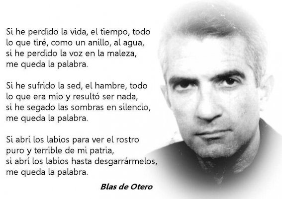 Exposición sobre la vida del poeta Blas Otero