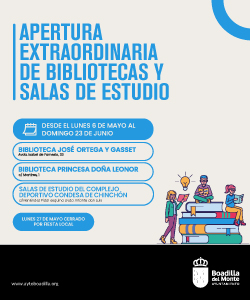 Apertura biblioteca Boadilla mayo 2024