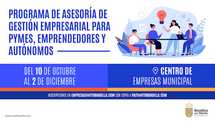 Boadilla ofrece asesoría a pymes, emprendedores y autónomos