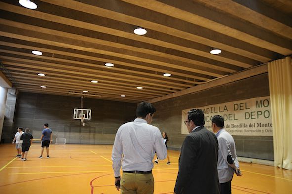 Tecnología LED en las instalaciones deportivas de Boadilla