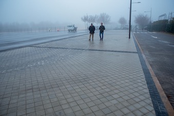 Acceso al Recinto Ferial de Boadilla