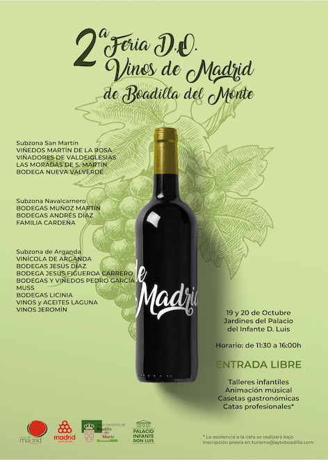 Catas personalizadas, degustaciones y actividades en la II Feria D.O.Vinos de Madrid