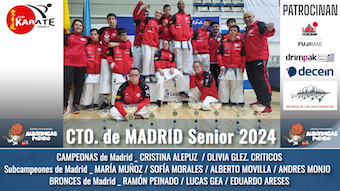Victoria del Club Karate Pozuelo en el Campeonato Absoluto e Infantil de Madrid 2024 