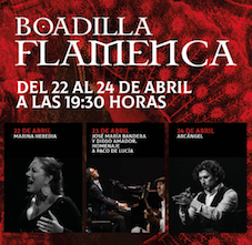 Marina Heredia, José María Bandera y Diego Amador y Arcángel actuarán en Boadilla Flamenca