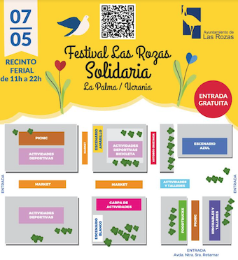 Festival solidario en Las Rozas este sábado para ayudar La Palma y a Ucrania