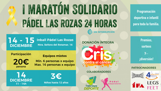 24 horas de pádel solidario en Las Rozas