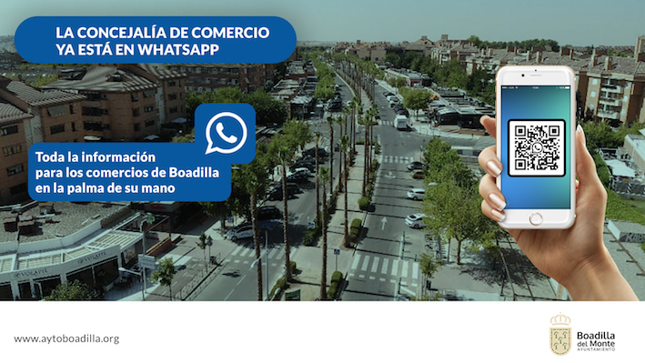 Nuevo canal de WhatsApp para los comerciantes de Boadilla