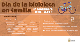 Boadilla celebra el Día de la bicicleta en familia el próximo domingo