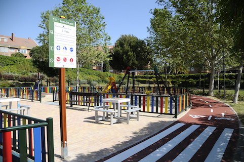 Remodelación completada del parque de Severo Ochoa de Boadilla
