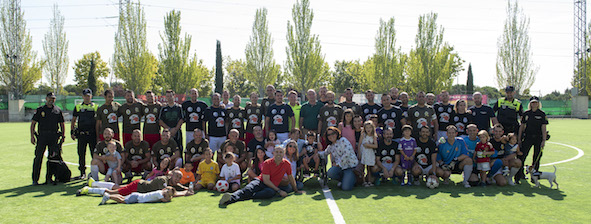 Fútbol solidario entre agentes de Pozuelo y Boadilla